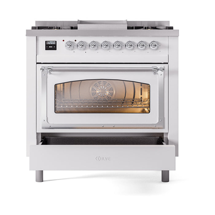 ILVE - Nostalgie II Dual Fuel Ranges - UN36FNMPWHCLP - IMG51