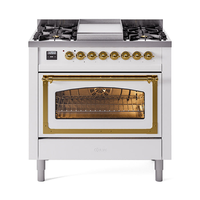ILVE - Nostalgie II Dual Fuel Ranges - UN36FNMPAWB