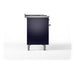 ILVE - Nostalgie II 48 inch Dual Fuel Range (5 Sealed Burners + Griddle + French Top, Natural Gas, Triple Glass Door, Midnight Blue, Brass) -  USA - UP48FSNMPMBG - IMG126