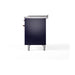 ILVE - Nostalgie II 48 inch Dual Fuel Range (5 Sealed Burners + Griddle + French Top, Natural Gas, Triple Glass Door, Midnight Blue, Copper) -  USA - UP48FSNMPMBP - IMG30