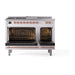 ILVE - Nostalgie II 48 inch Dual Fuel Range (5 Sealed Burners + Griddle + French Top, Liquid Propane, Triple Glass Door, RAL, Copper) -  USA - UP48FSNMPRAPLP - IMG76