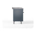ILVE - Nostalgie II 48 inch Dual Fuel Range (5 Sealed Burners + Griddle + French Top, Liquid Propane, Solid Door, Blue Grey, Burnished) -  USA - UP48FSQNMPBGBLP - IMG14