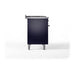 ILVE - Nostalgie II 48 inch Dual Fuel Range (5 Sealed Burners + Griddle + French Top, Liquid Propane, Solid Door, Midnight Blue, Chrome) -  USA - UP48FSQNMPMBCLP - IMG101