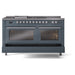 ILVE Professional Plus II 60 inch Dual Fuel Range (Blue Grey / Liquid Propane / 7 Sealed Burners + Griddle + French Top / Solid Door) UP60FSQMPBGLP - IMG147
