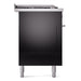 ILVE Professional Plus II 60 inch Dual Fuel Range (Glossy Black / Natural Gas / 7 Sealed Burners + Griddle + French Top / Solid Door) UP60FSQMPBK - IMG114