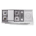 ILVE Professional Plus II 60 inch Dual Fuel Range (Graphite Matte / Natural Gas / 7 Sealed Burners + Griddle + French Top / Solid Door) UP60FSQMPMG - IMG55