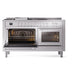 ILVE Professional Plus II 60 inch Dual Fuel Range (Stainless Steel / Liquid Propane / 7 Sealed Burners + Griddle + French Top / Solid Door) UP60FSQMPSSLP - IMG61