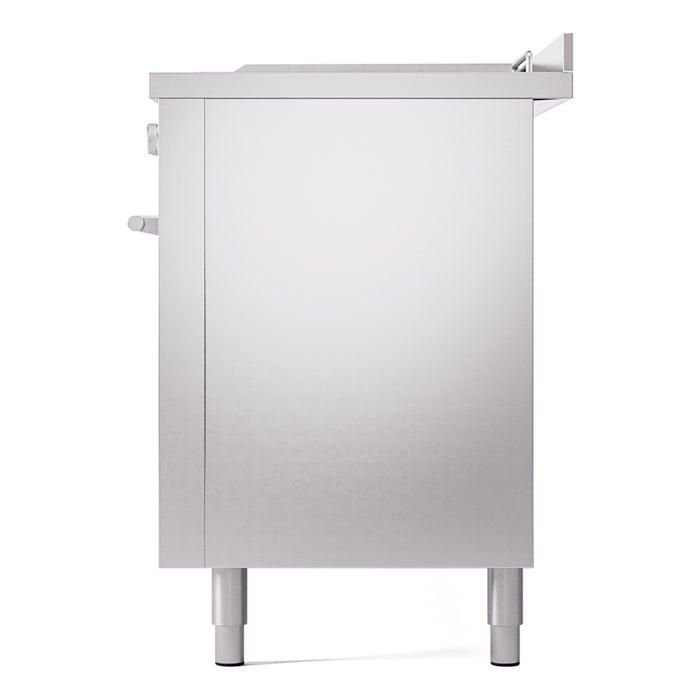 ILVE Professional Plus II 60 inch Dual Fuel Range (Stainless Steel / Liquid Propane / 7 Sealed Burners + Griddle + French Top / Solid Door) UP60FSQMPSSLP - IMG9