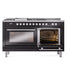 ILVE Professional Plus II 60 inch Dual Fuel Range (Glossy Black / Liquid Propane / 7 Sealed Burners + Griddle + French Top / Triple Glass Door) UP60FSWMPBKLP - IMG105