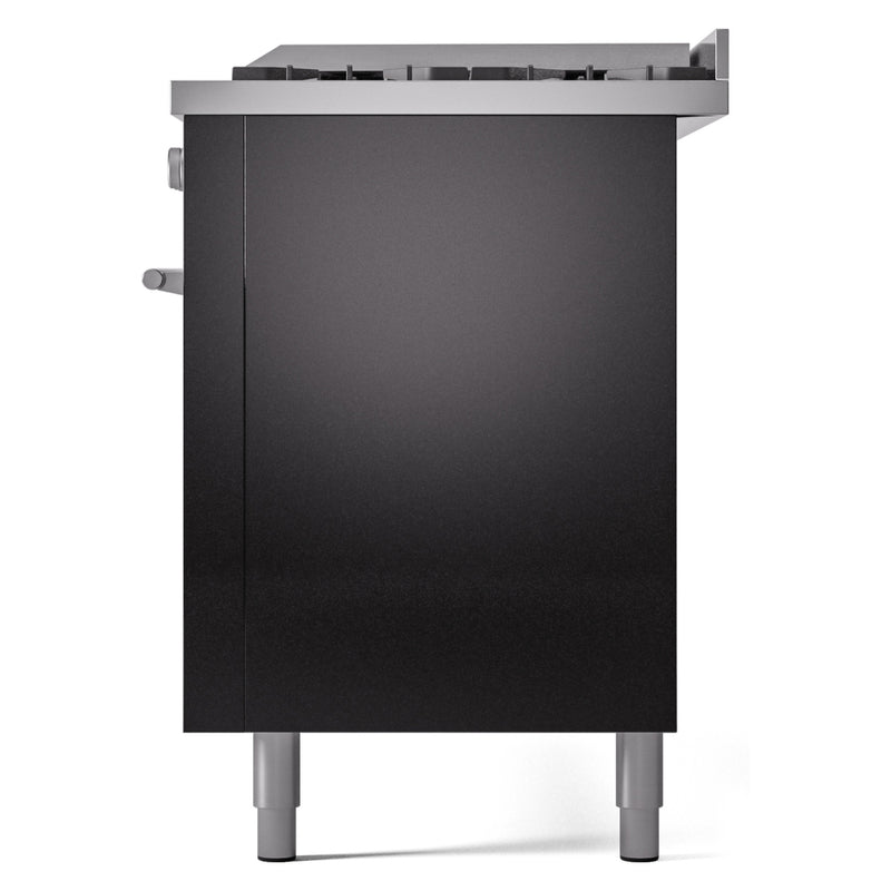 ILVE Professional Plus II 60 inch Dual Fuel Range (Glossy Black / Natural Gas / 7 Sealed Burners + Griddle + French Top / Triple Glass Door) UP60FSWMPBK - IMG176