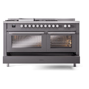 ILVE - Professional Plus II Dual Fuel Ranges - UP60FSWMPMGLP - IMG59