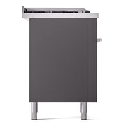 ILVE Professional Plus II 60 inch Dual Fuel Range (Graphite Matte / Liquid Propane / 7 Sealed Burners + Griddle + French Top / Triple Glass Door) UP60FSWMPMGLP - IMG80