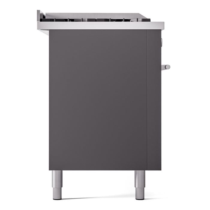 ILVE Professional Plus II 60 inch Dual Fuel Range (Graphite Matte / Liquid Propane / 7 Sealed Burners + Griddle + French Top / Triple Glass Door) UP60FSWMPMGLP - IMG80