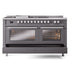 ILVE Professional Plus II 60 inch Dual Fuel Range (Graphite Matte / Natural Gas / 7 Sealed Burners + Griddle + French Top / Triple Glass Door) UP60FSWMPMG - IMG49