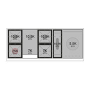 ILVE Professional Plus II 60 inch Dual Fuel Range (RAL / Natural Gas / 7 Sealed Burners + Griddle + French Top / Triple Glass Door) UP60FSWMPRA - IMG87