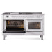 ILVE Professional Plus II 60 inch Dual Fuel Range (White / Liquid Propane / 7 Sealed Burners + Griddle + French Top / Triple Glass Door) UP60FSWMPWHLP - IMG119