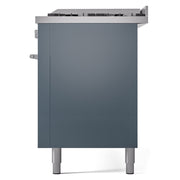 ILVE Professional Plus II 60 inch Dual Fuel Range (Blue Grey / Natural Gas / 9 Sealed Burners + Griddle / Triple Glass Door) UP60FWMPBG - IMG103