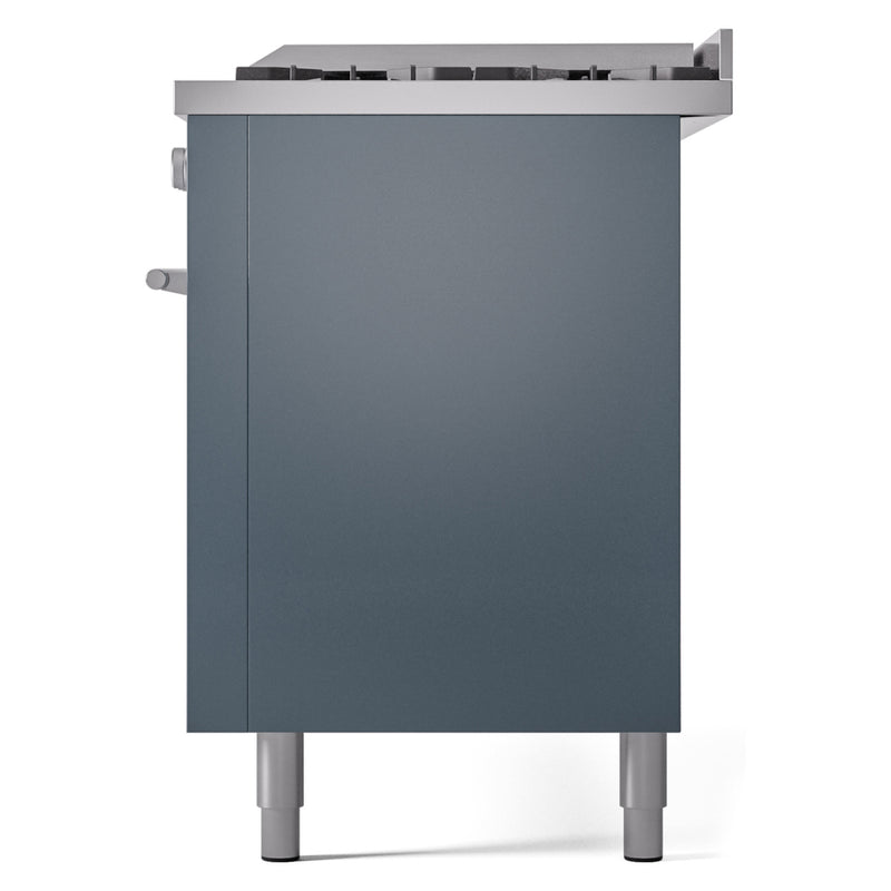 ILVE Professional Plus II 60 inch Dual Fuel Range (Blue Grey / Natural Gas / 9 Sealed Burners + Griddle / Triple Glass Door) UP60FWMPBG - IMG103