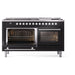 ILVE Professional Plus II 60 inch Dual Fuel Range (Glossy Black / Liquid Propane / 9 Sealed Burners + Griddle / Triple Glass Door) UP60FWMPBKLP - IMG106