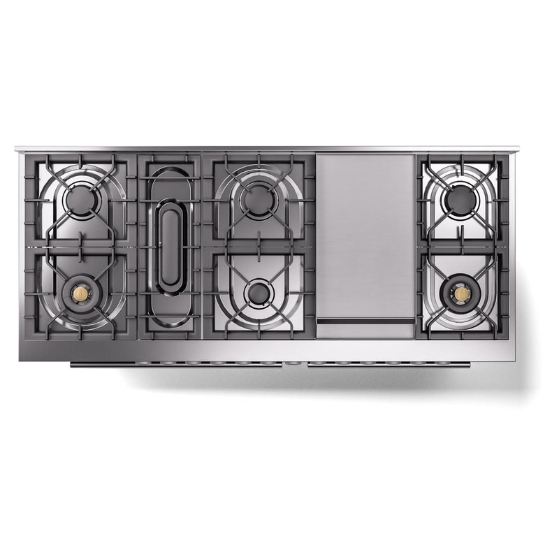 ILVE Professional Plus II 60 inch Dual Fuel Range (Graphite Matte / Liquid Propane / 9 Sealed Burners + Griddle / Triple Glass Door) UP60FWMPMGLP - IMG5