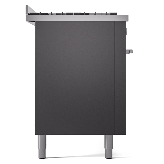 ILVE Professional Plus II 60 inch Dual Fuel Range (Graphite Matte / Liquid Propane / 9 Sealed Burners + Griddle / Triple Glass Door) UP60FWMPMGLP - IMG58