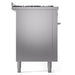 ILVE Professional Plus II 60 inch Dual Fuel Range (Stainless Steel / Natural Gas / 9 Sealed Burners + Griddle / Triple Glass Door) UP60FWMPSS - IMG89