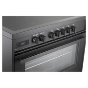 Verona - 36 inch Ultima Midnight Collection Freestanding Induction Range with 5 Elements, 5 cu. ft. Oven Capacity, Touch Control Clock in Matte Black (Ultima Midnight / Range / Black) - VMFSIE365EE - IMG6