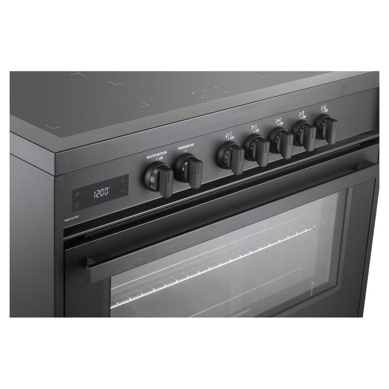 Verona - 36 inch Ultima Midnight Collection Freestanding Induction Range with 5 Elements, 5 cu. ft. Oven Capacity, Touch Control Clock in Matte Black (Ultima Midnight / Range / Black) - VMFSIE365EE - IMG6