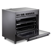 Verona - 36 inch Ultima Midnight Collection Freestanding Induction Range with 5 Elements, 5 cu. ft. Oven Capacity, Touch Control Clock in Matte Black (Ultima Midnight / Range / Black) - VMFSIE365EE - IMG7