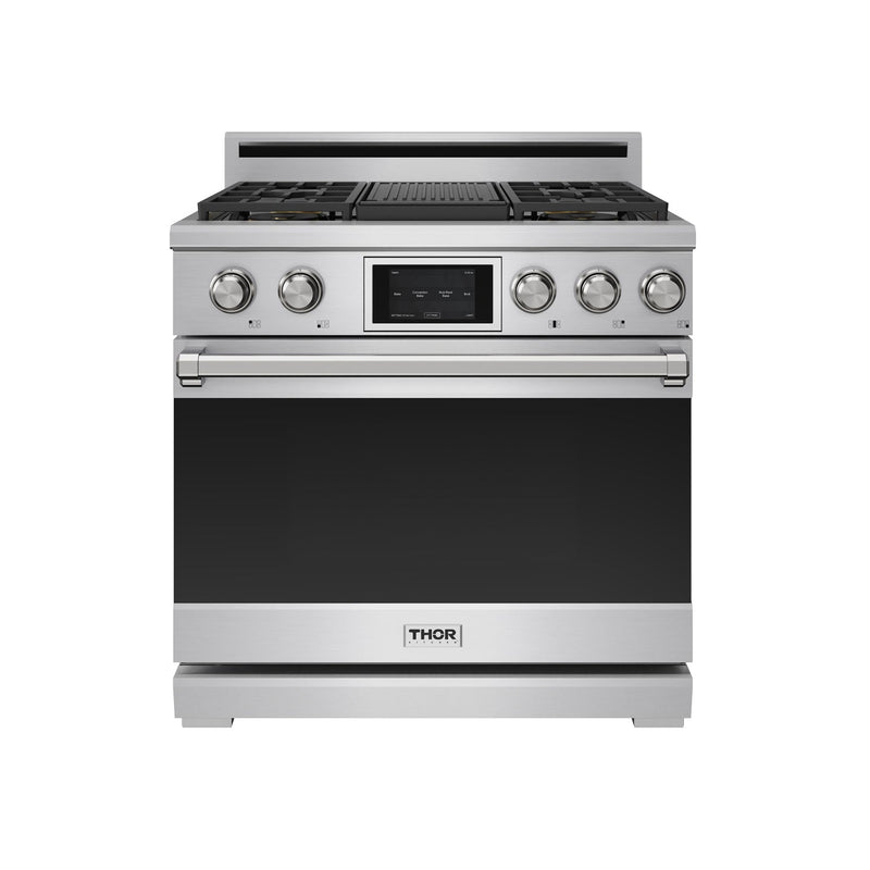 THOR Kitchen - 36-inch X Series Professional Freestanding Dual Fuel Gas Range - XRD36E - IMG1