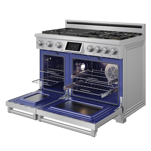 THOR Kitchen - 48-inch X Series Professional Freestanding Dual Fuel Range - XRD48E - IMG2