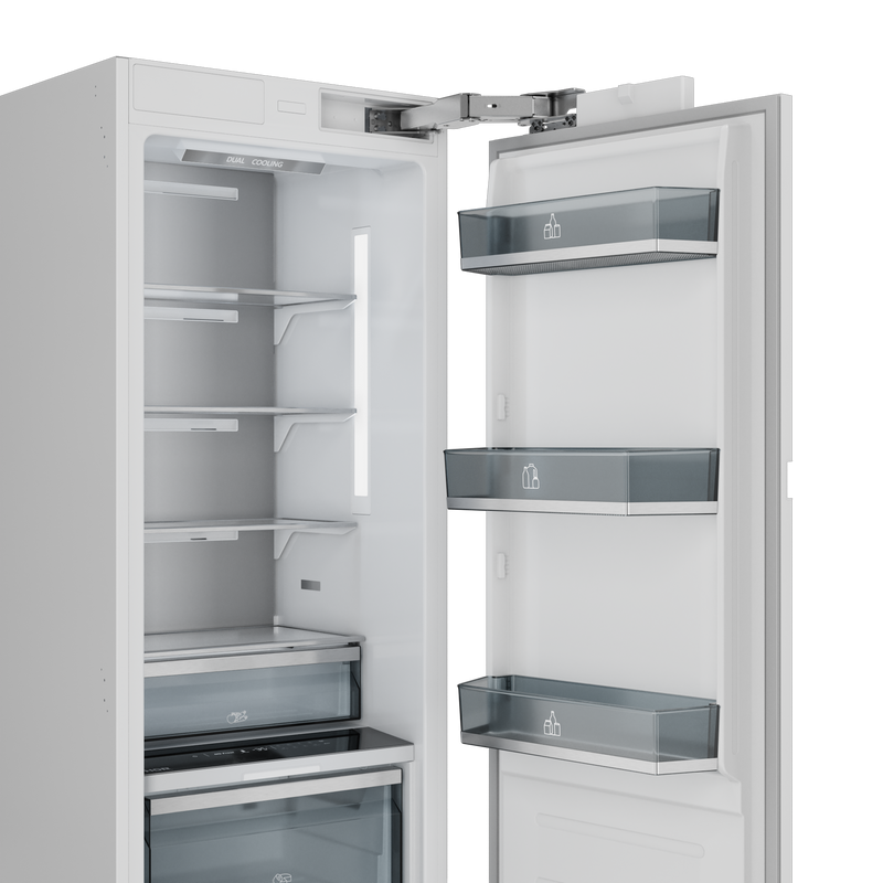 THOR Kitchen - 24-inch Built-in Refrigerator Column, Panel Ready Stainless Steel Panel / 30-inch (Stainless Steel Panel / 30 Inch) - XRF30CRF-SS - IMG4