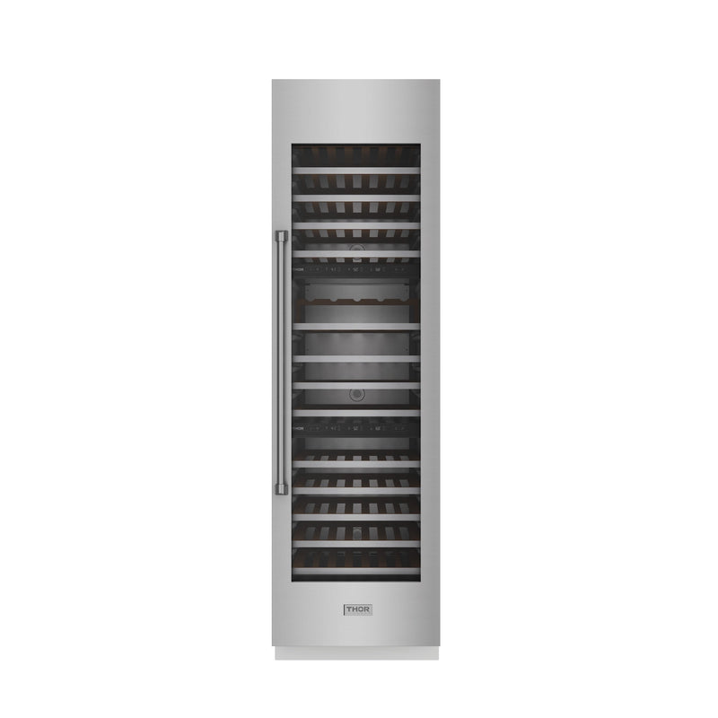 THOR Kitchen - 24-inch Built-in Column Wine Cooler, Stainless Steel Panel Ready Stainless Steel Panel / (Stainless Steel Panel / 24 Inch) - XRF24CWC-SS - IMG1