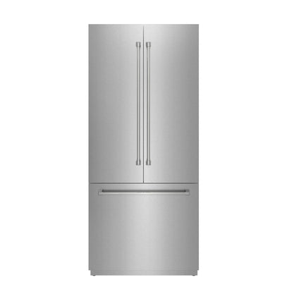 THOR Kitchen - 36-inch French Door Built-In Stainless-Steel Panel-Ready Refrigerator - XRF3619BFP-SS - IMG1
