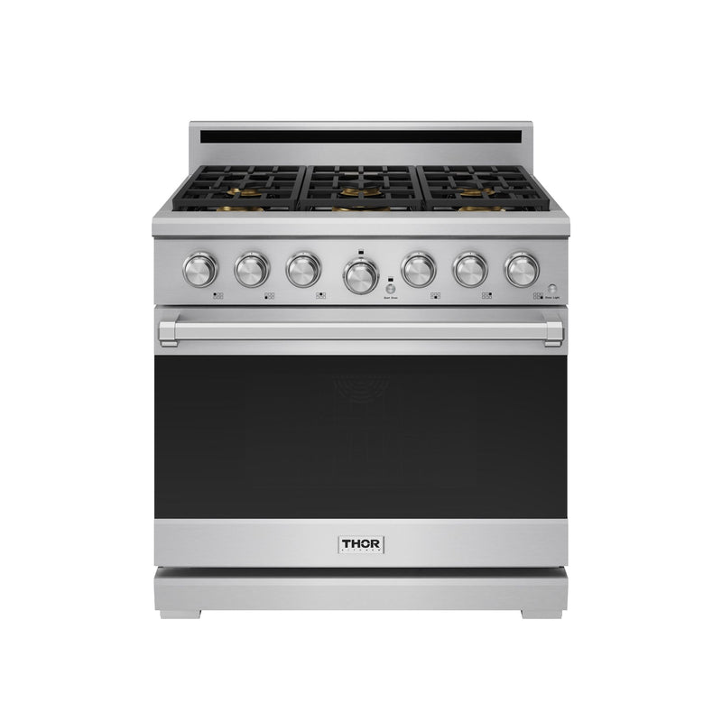 THOR Kitchen - 36-inch X Series Premium Professional Liquid Propane Range - XRG36ELP - IMG1