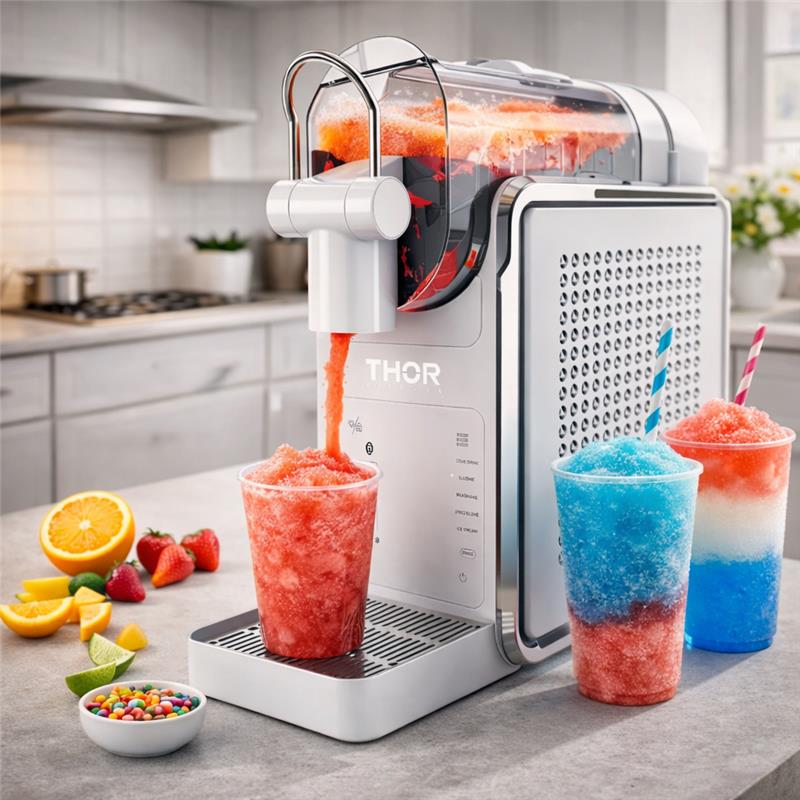THOR Kitchen - Frozen Drink & Smoothie Maker in White 68oz 6-in-1 Slushie Machine - TKS667W - IMG3