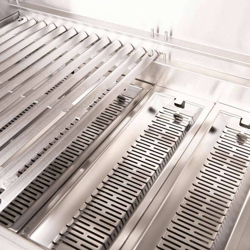 American Made Grills 36-Inch Built-In Hybrid Grill  with Infrared Searing Burner and Rotisserie Kit AMG-ENC36