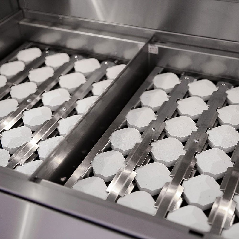 American Made Grills Estate 30-Inch Freestanding Gas or Propane Grill with Infrared Searing Burner and Rotisserie Kit AMG-EST30