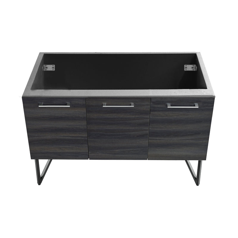 Swiss Madison Annecy 48 Black Walnut Bathroom Vanity Cabinet Only (SM-BV224) - SM-BV224-C