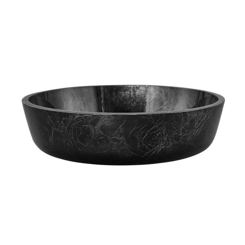 Swiss Madison Avallon 16.5 " Round Glass Vessel Sink, Black - SM-VS300