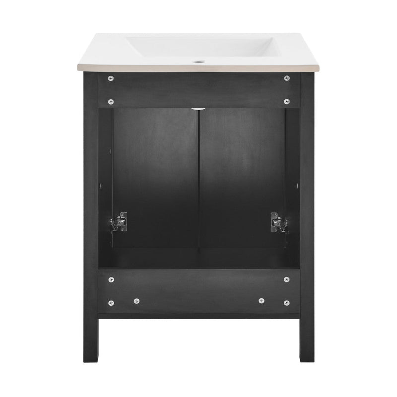Swiss Madison Avallon 24" Bathroom Vanity in Matte Black - SM-BV280MB
