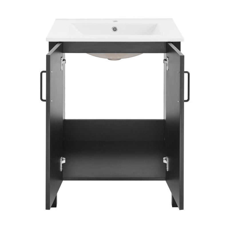 Swiss Madison Avallon 24" Bathroom Vanity in Matte Black - SM-BV280MB