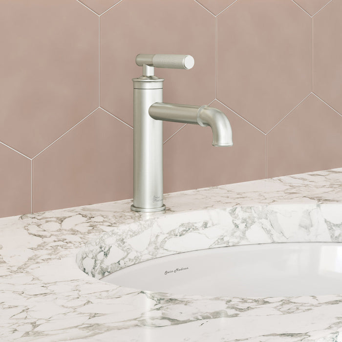 Swiss Madison Avallon Single Hole, Single-Handle Sleek, Bathroom Faucet in Brushed Nickel - SM-BF90BN