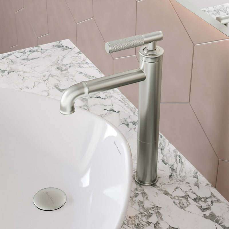 Swiss Madison Avallon Single Hole, Single-Handle Sleek, High Arc Bathroom Faucet in Brushed Nickel - SM-BF91BN