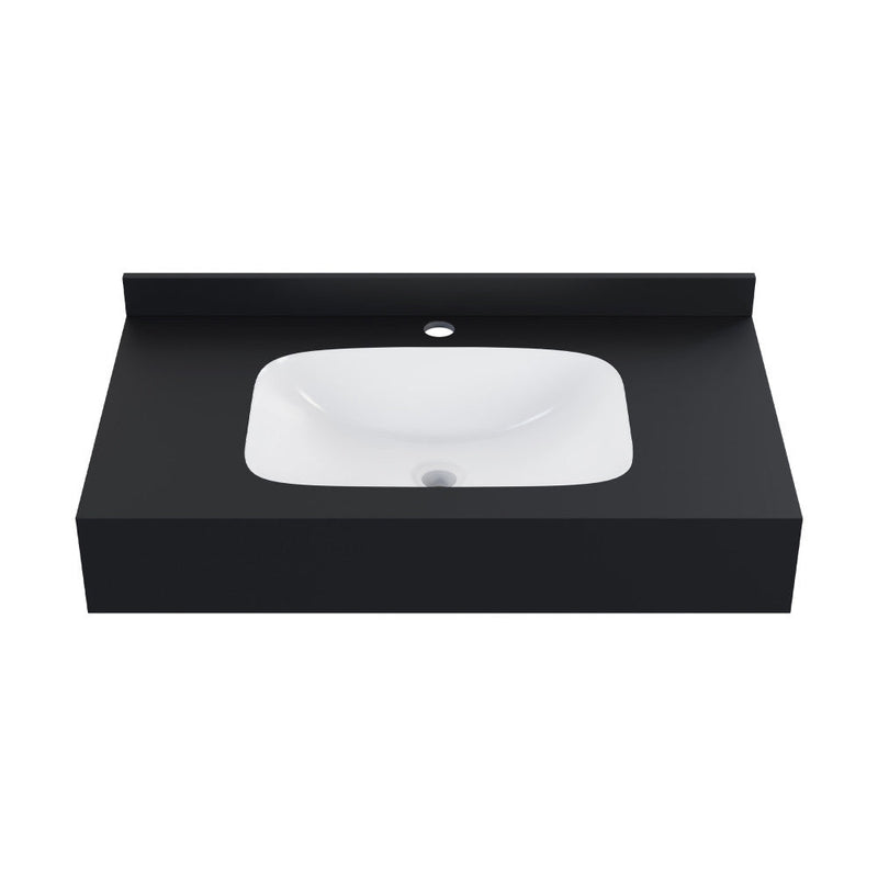 Swiss Madison Avancer 36'' Wall Mount Sink In Black Marquina - SM-WS260BM