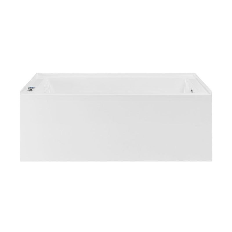 Swiss Madison Avancer 60" x 36" Right-Hand Drain Rectangular Alcove Whirlpool Bathtub with Apron - SM-AB591