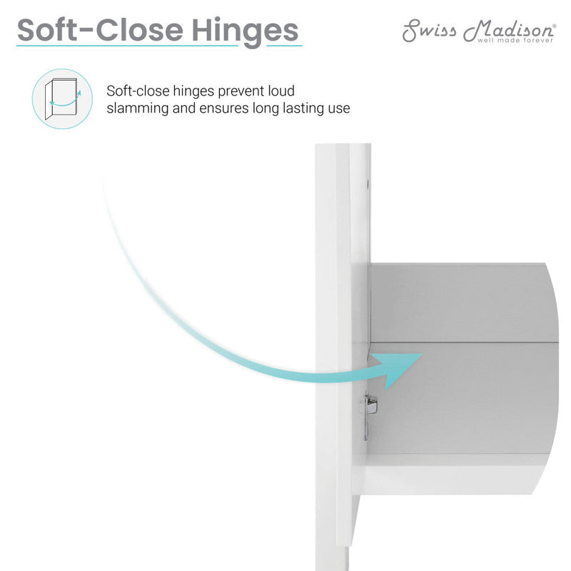 Swiss Madison Bastille 24" Bathroom Vanity in White - SM-BV290