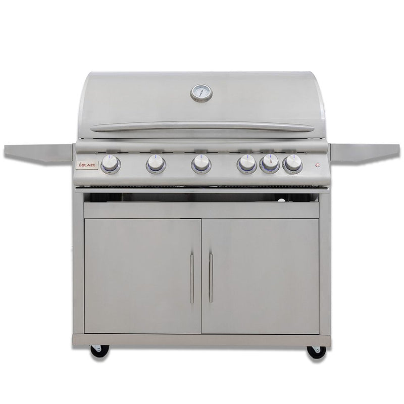 Blaze 40-Inch Gas Grill with Lights on Cart BLZ-5LTE3-CART-Config