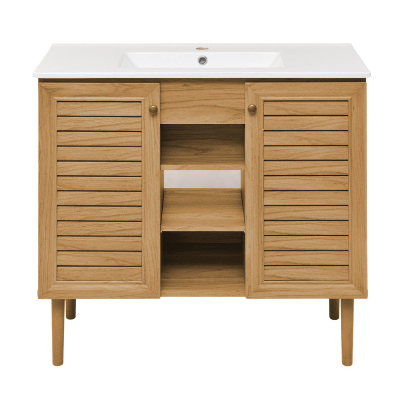 Swiss Madison Bron 36" Bathroom Vanity in Oak - SM-BV374