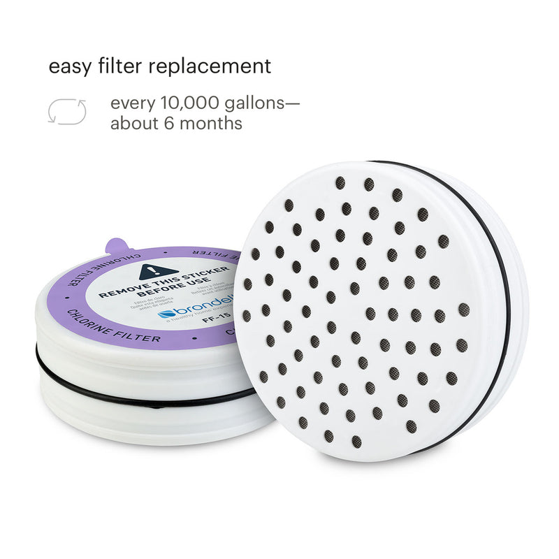 Brondell VivaSpring Filtered Showerhead in Chrome FSH25